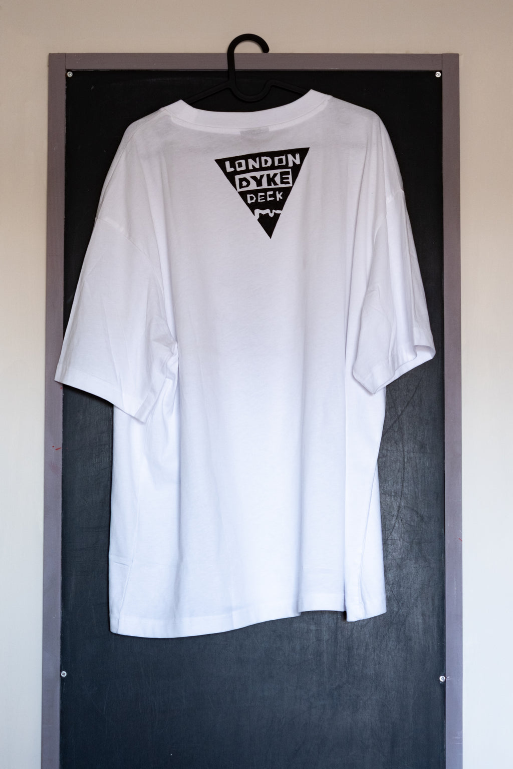 BESPOKE LONDON DYKE DECK T-SHIRT by MILA. REVERSE.