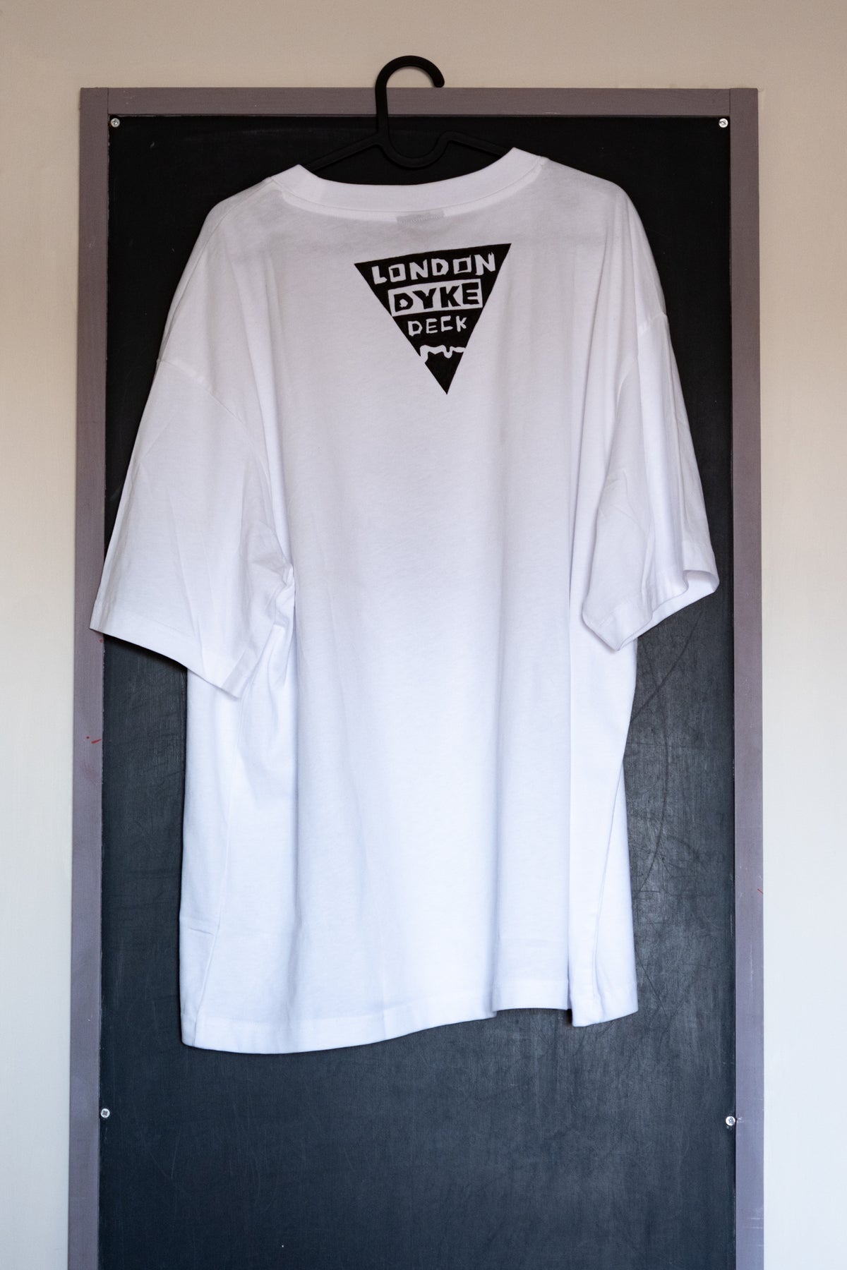 BESPOKE LONDON DYKE DECK T-SHIRT by MILA. REVERSE.